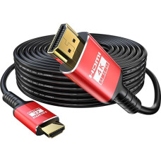 Eareyesail 4K HDMI kabelis 12 m (HDMI 2.0 In-Wall CL3 18Gbps OD9.0) palaiko visus HDMI įrenginius, skirtus žaidimų monitoriui, PS4, 