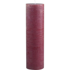 Rustic Pillar Candle Dark Red Various Sizes Thick Candle Advent Christmas Decoration Advent Wreath Variant: Diameter 10 cm Height 35 cm