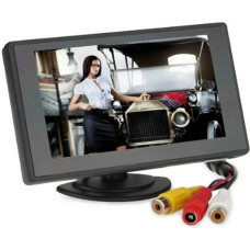 BW 4,3'' spalvotas TFT automobilio monitorius, palaikantis 480 x 272 rezoliuciją + automobilio galinio vaizdo veidrodžio sistemos monitorius, mini monitorius automobiliui / automobiliui