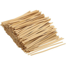 PATIKIL pakuotė iš 1500 kabelių kaklaraiščių 4,7 colio popieriaus uždarymas, skirtas vakarėlio krepšiui, menas, ruda spalva