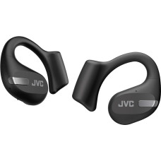 JVC Nearphones HA-NP50T-B, tikros belaidės ausinės, atviros ausies dizainas, aktyvus triukšmo mažinimas, daug taškų, IPX4, mikrofono išjungimas, 38 val. veikimo laikas, BT 5.3, (juoda)