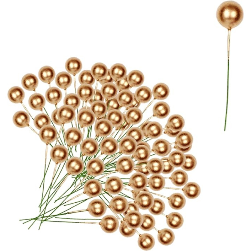 Artificial Holly Berries with Berries, Winter Berries, Holly Branches, Christmas Berries for Christmas Tree Decoration, Wreath, Craft Accessories, Home Decoration, 100 Pieces