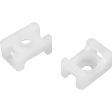 sourcingmap Cable Tie Base Saddle Type Wire Holder Nylon 5.2mm Hole Width White Training Pads for HC-1