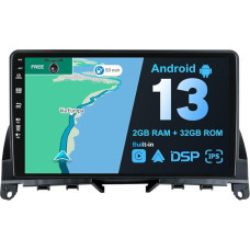 JOYX Android 13 IPS automobilinis radijas, tinkamas Benz W204 S204 C klasei C180 C200 C220 (2006-2011 m.) - Integruotas CarPlay Android automobilis - Nemokama kamera - 2G + 32G - 9 colių 2 DIN - DSP DAB SWC WiFi Fast Boot 4G