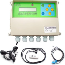 Toplionace Einachsiger Automatischer Solar Tracker Controller, Automatisches Solar Tracking System mit Säulenrotation und Windgeschwindigkeitssensor Fernbedienung (Einzelachse)