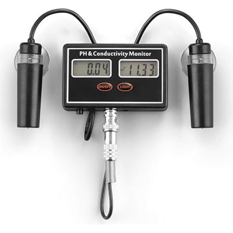 Vandens testeris, 2 in 1 internetinis PH ir EC laidumo matuoklis testeris Daugiafunkcinis vandens kokybės stebėjimas realiuoju laiku Nuolatinis stebėjimas akvariumui, hidroponikai