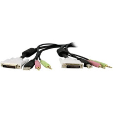 StarTech. com 1,8 m USB DVI-D dviejų nuorodų KVM