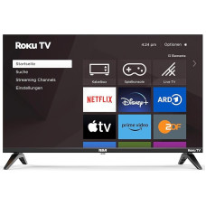 RCA Smart TV 32 Inch (80 cm) HD TV Roku TV with WLAN Triple Tuner (DVB-T/T2, DVB-C, DVB-S/S2) HDMI USB (Only for Germany) 2024, RK32HN1