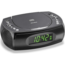 Karcher UR 1308 Radio Alarm Clock with Dual Alarm, USB Charger & Battery Backup Function