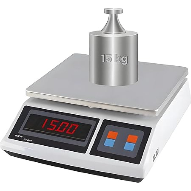 HDWR wagPRO-S15 Platform Scale, Load Capacity up to 15 kg, Electronic, Digital Display, Energy Saving Mode, Accuracy +/- 0.5 g
