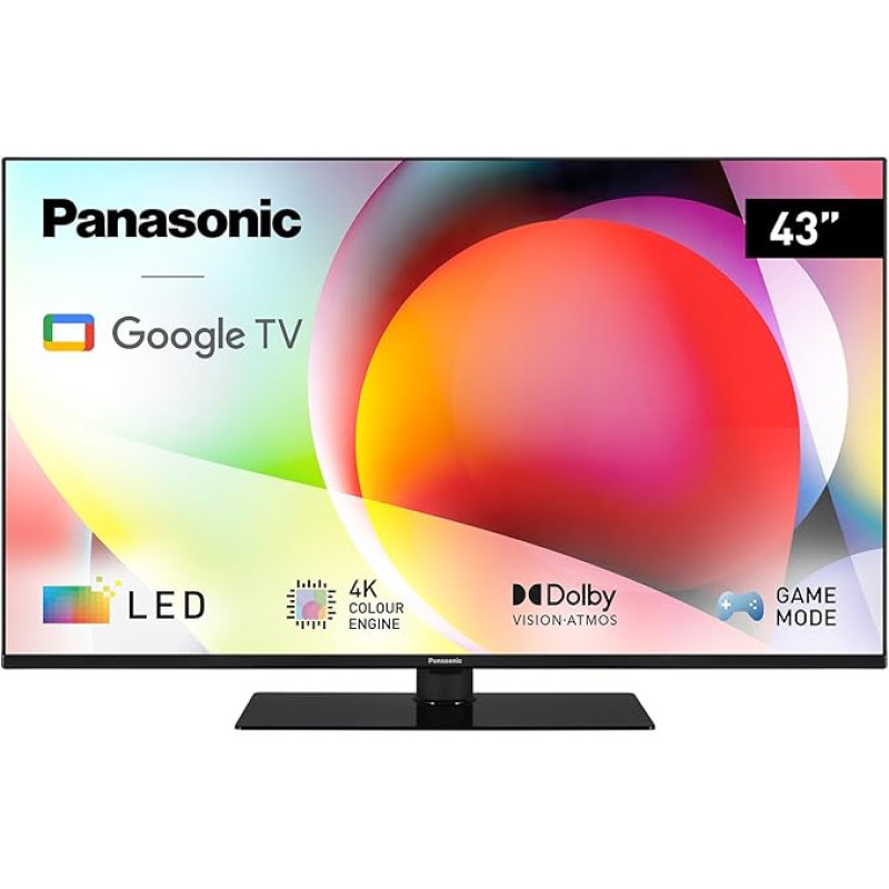 Panasonic TN-43W70AEZ, W70 Series 43 Inch 4K Ultra HD LED Smart TV, 2024, Google Assistant, Chromecast, Dolby Vision & Atmos, Gaming Mode, Bluetooth, for an Extraordinary Visual Experience