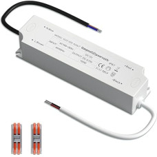 DoRight LED Transformer 12V 100W 8.3A, IP67 Waterproof LED Driver Power Supply, Ultra Thin Constant Voltage LED Transformer AC 100-256V to DC 12V Adapter for MR11 G4 MR16 LED Strip