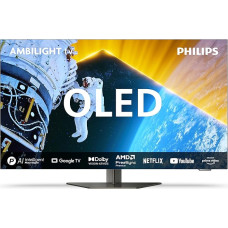 Philips Ambilight 48OLED809 4K OLED Smart TV - 48-Zoll Display mit P5 AI Perfect Picture, Ultra HD Google TV, Dolby Vision und Dolby Atmos Sound - Funktioniert mit Alexa und Google Sprachassistent