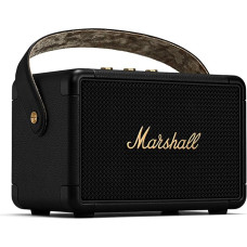 Marshall Kilburn II Bluetooth Portable Water-Resistant Speaker, Wireless, Black and Brass