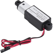 Elektrinis mini linijinis paleidiklis 12V 64N 15Mm/s Mažas linijinis paleidiklis su tvirtinimo laikikliais, atsparus vandeniui IP54 judesio kuratorius, skirtas namų automatizavimui (10mm)