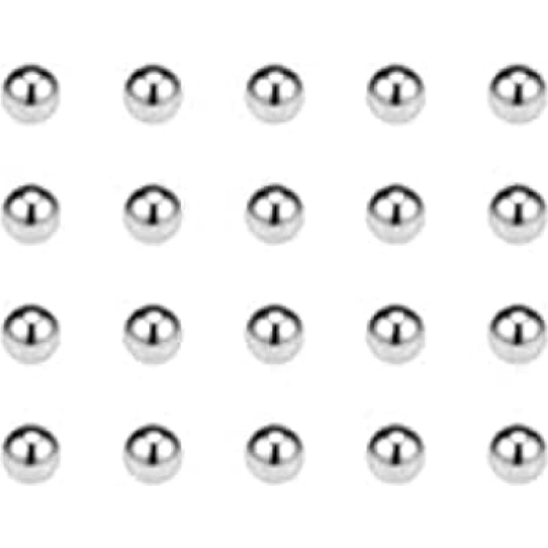 Plieninis rutuliukas, guolių plieninis rutuliukas, 0,5 mm - 1,8 mm guolių rutuliukas, nerūdijantis plienas 304 G200, ypatingo tankio tikslus rutuliukas, miniatiūrinis plieninis rutuliukas (1500 vnt.) (1,6 mm)