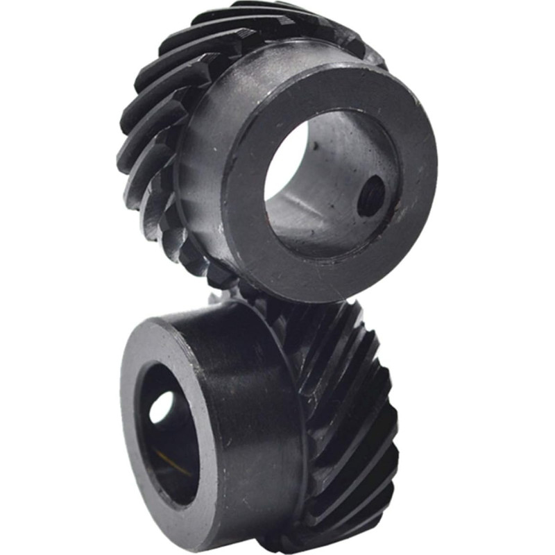 ZHENGGUIFANG ZGF-Br. 2 Pieces Gears 1M 13T 15T 20T 45 Degree 90° Helical Gear Offset Gear 6 8 10 12 14 15 mm Bore Diameter (Hole Diameter: 15 mm, Number of Teeth: 1M 20 Teeth)