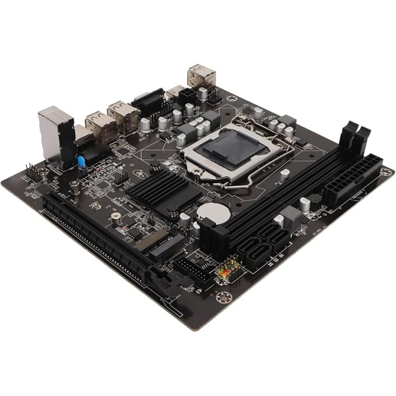 LGA 1155 motininė plokštė, H61S ITX kompiuterio motininė plokštė staliniams kompiuteriams, 2 x DDR3, 6 XUSB2.0, USB išvadas, 4xSATA2.0, PCIE X16, 