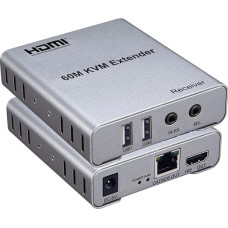 HDMI KVM USB 60M ilgintuvas su garsu 1080P R/L iš CAT5E CAT6 RJ45 Ethernet siųstuvo imtuvo Garso Vaizdo įrašas iš kompiuterio nešiojamojo kompiuterio į televizoriaus monitorių