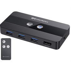 Cable Matters USB 3.0 KVM Switch HDMI (HDMI USB Switch) for 2 Computers with 4K @ 60Hz HDMI Video & 3x 5Gbps USB Ports