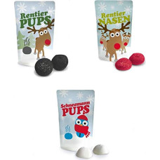 Liebeskummerpillen Christmas Marshmallow Set (Snowman Pups, Reindeer Pups, Reindeer Nose)