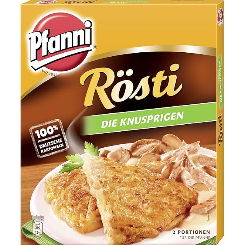 Pfanni Rösti Potato Ready Meal The Crispy from Sustainable Cultivation, 1 x 400 g