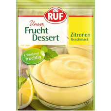 RUF Vaisių desertas su citrina, gaivus citrinų skonio vaisių desertas, desertas, paruoštas su vandeniu, be glitimo, 3 x 44 g