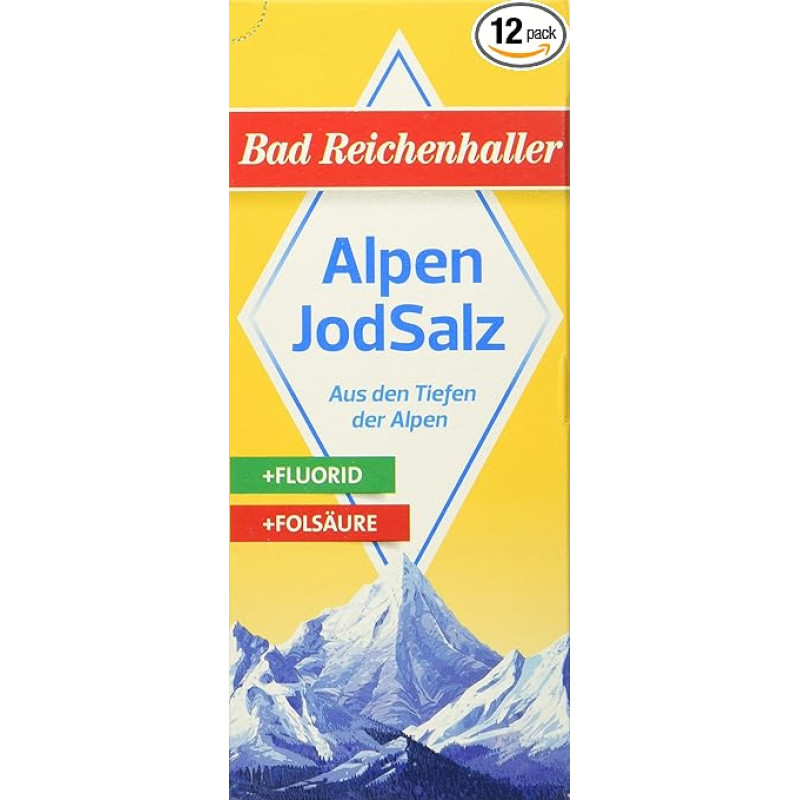 Bad Reichenhaller Fluoridas + folio rūgštis, 12 vnt. (12 x 500 g pakuotė)