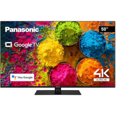 Panasonic TX-50MX700E, 50 Inch 4K Ultra HD LED Smart TV, High Dynamic Range (HDR), Dolby Atmos & Dolby Vision, Google TV, Google Assistant, Chromecast, Midfoot, Black