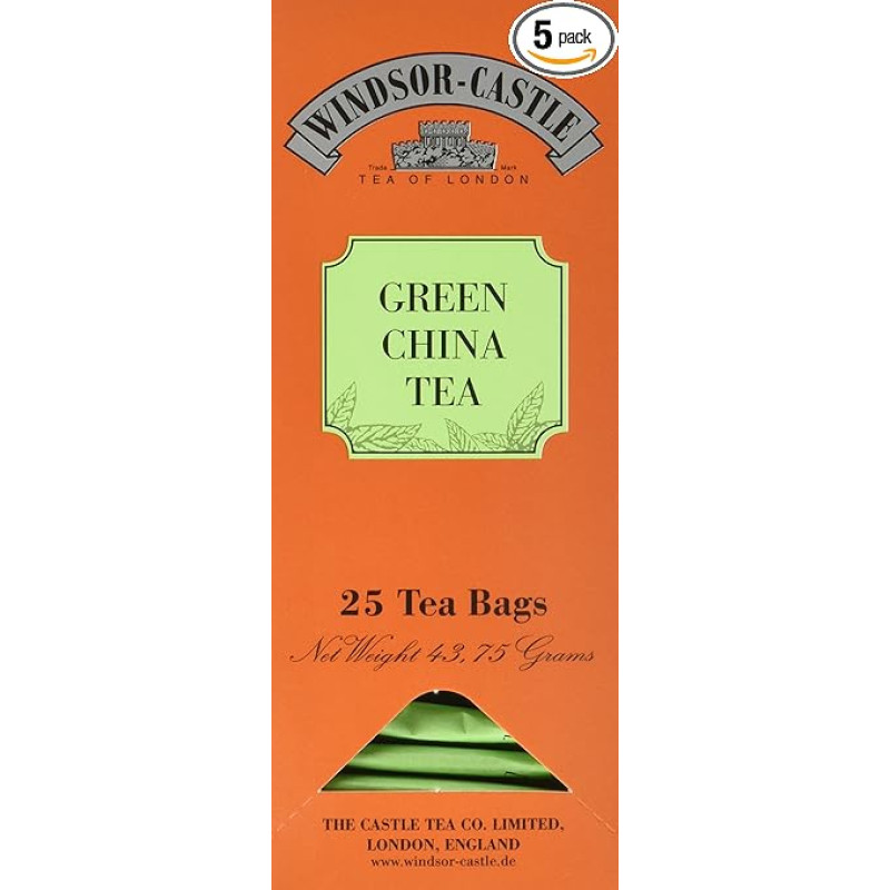 Windsor Castle Green China Tea Pack of 5 (5 x 43.75 g)