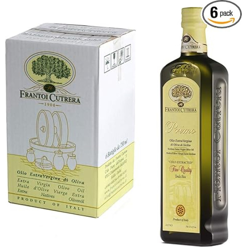 Cutrera Primo Fine Quality Virgin Olive Oil 750ml x 6