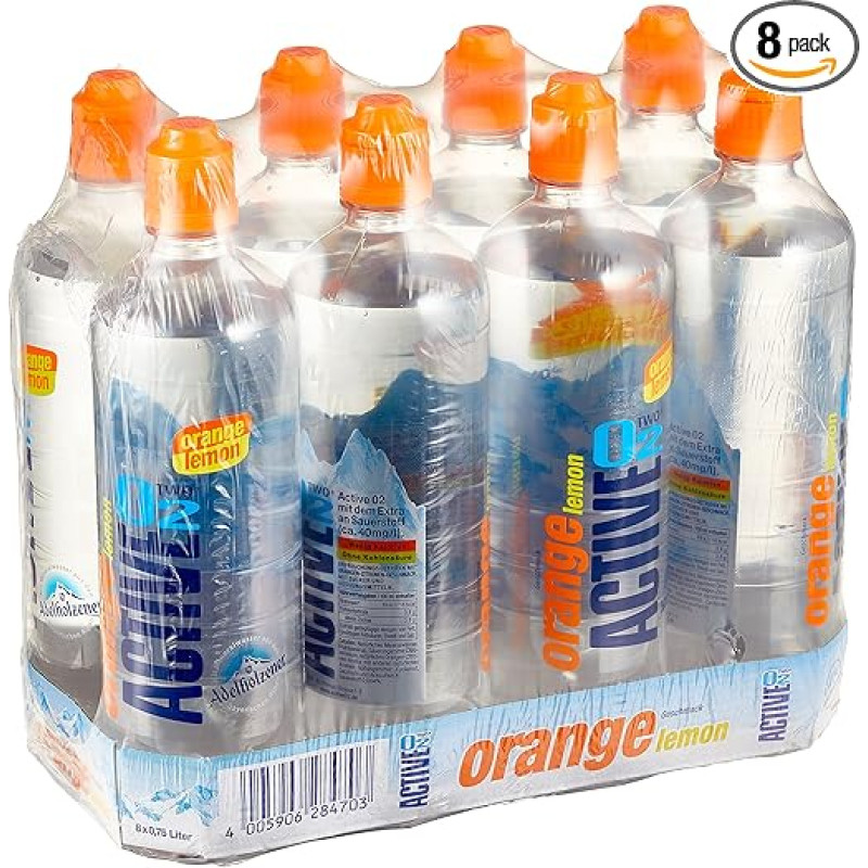 Active O2 Orange Lemon Disposable (8 x 750 ml)
