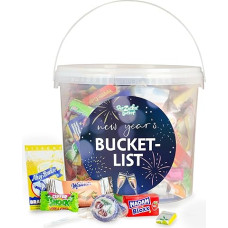 Bucket List XL - Large End of Year Candy Bucket Perfect for New Year's Eve and any New Year's Eve Party