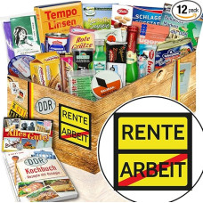 Pensijos / išėjimo į pensiją šokolado / DDR dovanų dėžutės ypatumai