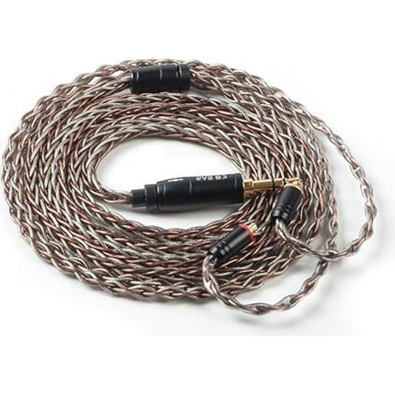Yinyoo KBEAR KBX4905 3,5 mm Hi-Fi garso ausinių pakaitinis kabelis, suderinamas su KBEAR KBX4905 Hi-Fi ausinėmis (mmcx/3,5 mm kištukas)