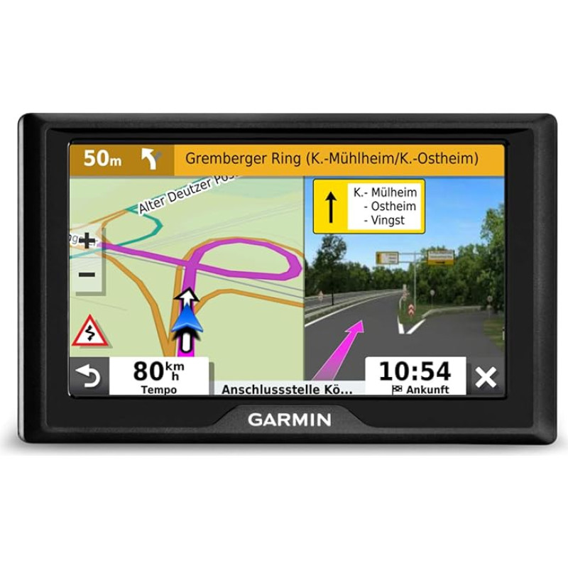 Garmin Drive 52 EU Navi - Europe Maps, 5 Inch Display, Security Package, Parking Search, TripAdvisor POIs