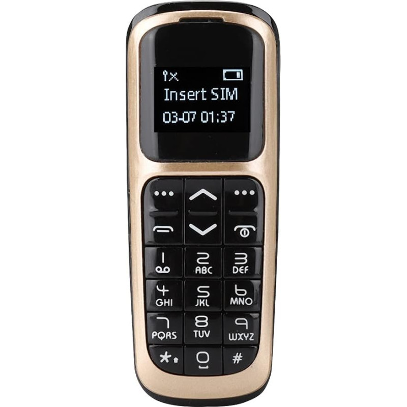 V2 Wireless 0,66-Zoll-Handy-Dialer-Handy-Kopfhörer, FM-Radio, Anruf, Musik, 260-mAh-Akku