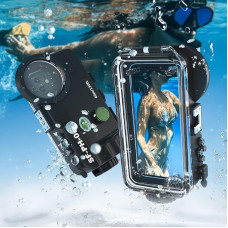 Starbea Underwater Mobile Phone Case Waterproof Mobile Phone Case for iPhone 14, 12/13 Pro 12/13 Pro Max, 12/13 Mini Waterproof Mobile Phone Case Access to Camera Control SFPH02