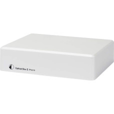Pro-Ject Optical Box E Phono, Phono Preamp with A/D Converter & Line In/Out (White)