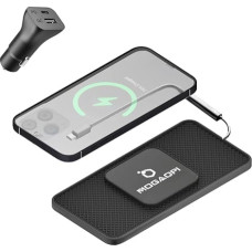 MOGAOPI Magnetinis belaidis automobilinis įkroviklis, 15 W indukcinė įkrovimo stotelė, skirta 
