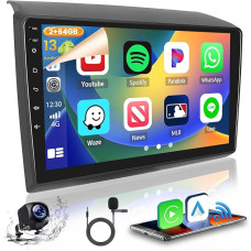 2GB + 64GB Android 13 Car Radio for Fiat Ducato 2010/Citroen Jumper/Peugeot Boxer Radio Wireless CarPlay Android Car Bluetooth Handsfree 9 Inch Screen with Navigation Reversing Camera WiFi