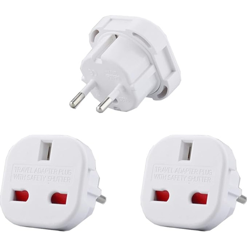 UK Plug to USA Plug Travel Adapter for USA Canada Australia Mexico Thailand China Japan Brazil Philippine See Description (Black)