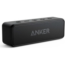 Anker SoundCore 2 Bluetooth Lautsprecher, Enormer Bass mit Dualen Bass-Treibern, 24h Akku, Verbesserter IPX7 Wasserschutz, Kabelloser Lautsprecher(Generalüberholt)