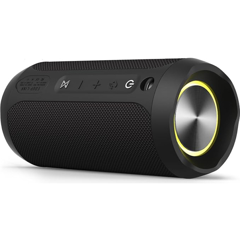 EDUPLINK Portable Bluetooth Speaker Waterproof IPX7 Wireless Speaker (Black)