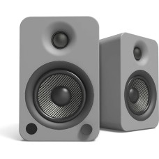 Kanto YU4MG Powered Speakers with Bluetooth and Built-in Phono Preamp | 140W Peak Power | Pair | Matte Grey