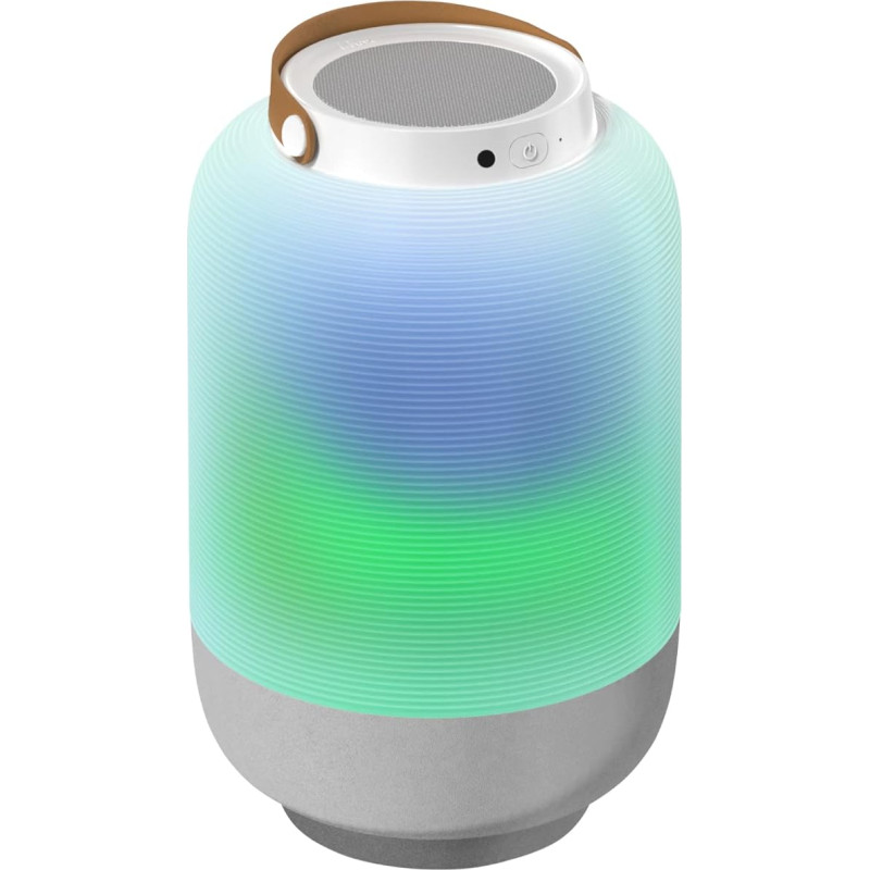 i-box Bluetooth Speaker, Wireless Outdoor Speaker, Portable Bluetooth Speaker with Lights, 10W Stereo Speakers, Adjustable Color Sync, RGB Lights, Rechargeable