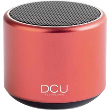 DCU TECNOLOGIC, Portable Mini Bluetooth Speaker 3W Small Size Large Sound Remote Control for Photos (Red)