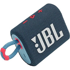 JBL Go 3 Portable Waterproof Wireless IP67 Dustproof Outdoor Bluetooth Speaker (Blue Pink)