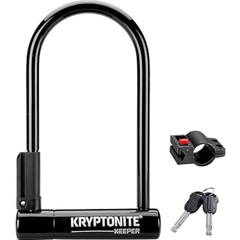 Kryptonite Keeper 12 mm U-Lock with FlexFrame-U Bracket