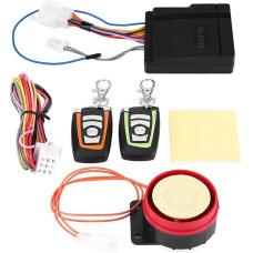 Universal Motorcycle Anti-Theft System Motorcycle Alarm System with Double Remote Controlled Engine Start, Alarm System Motorcycle Anti-Theft Kit for Motorcycle, Bicycle, Vehicle